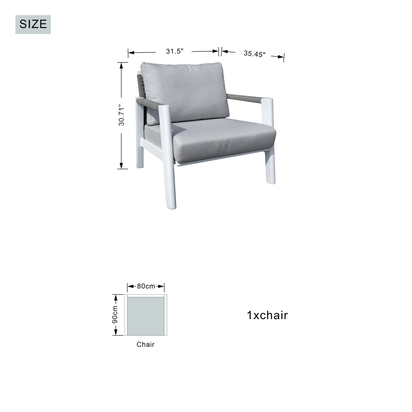 7-Piece Patio Aluminum Sofa Set with Rectangular Firepit Table & Side Table