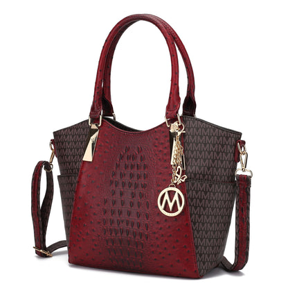 MKF Collection Kristal M Signature Tote Bag by Mia k