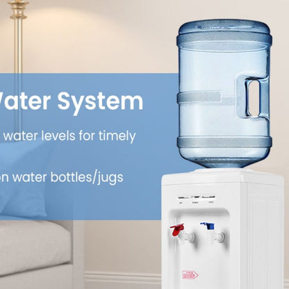 5 Gallons Hot and Cold Water Cooler Dispenser with Child Safety Lock