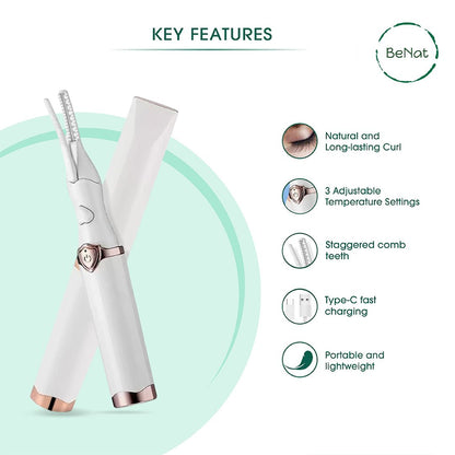 Rejuvenating Electric Eyelash Curler for Stunning, Long-Lasting Lash Volume