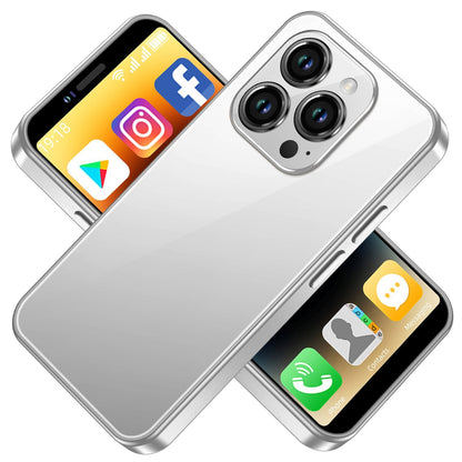 Gift For Kids 4G i16 Mini Smartphone, 3+64 GB Small Unlocked Smartphone, 3.5HD Screen Facial Recognition, 2600mAh Battery, Pocket Phone
