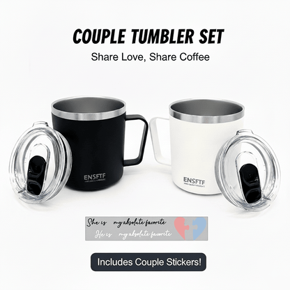 Insulated Stainless Steel Coffee Mug with Leak-Proof Lid – Reusable Office/Trave