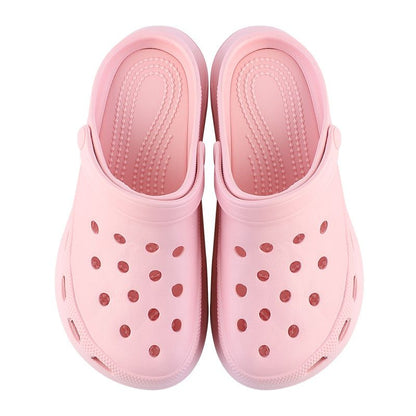 Beach summer thick soled hole shoes Baotou sandals Women's outdoor slope heel with accessories Garden shoes wholesale