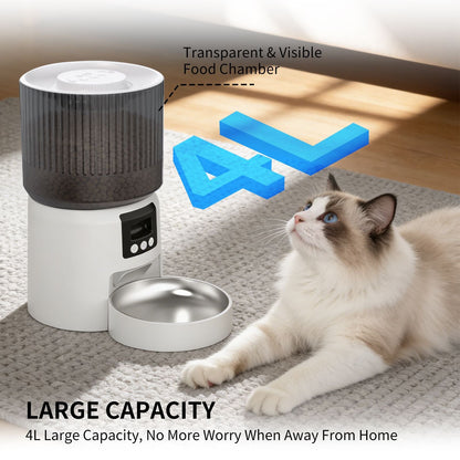 Intelligent fully automatic pet feeder, timed and quantified feeding, remote control is more worry free