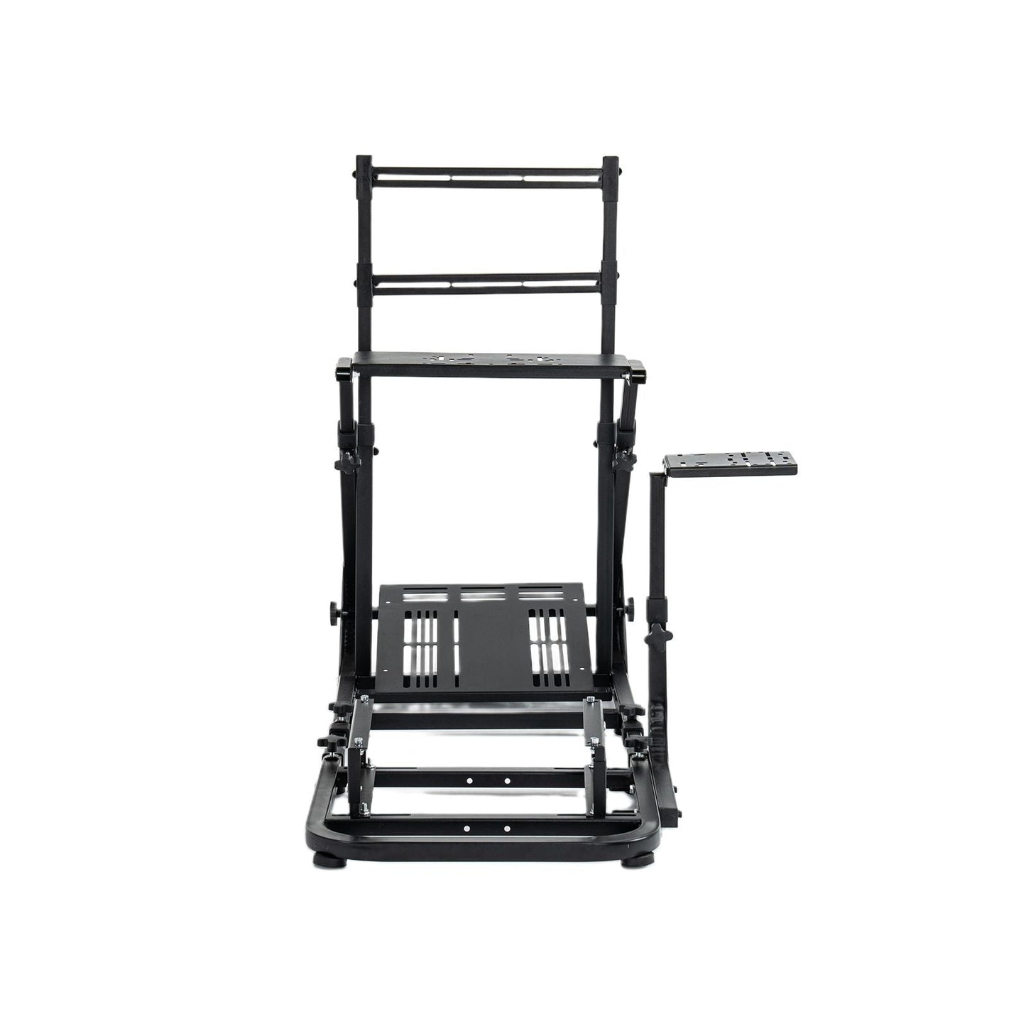 Enhanced and stable racing wheel cockpit, compatible with Fanatec, PXN, Thrustmaster, and Logitech adjustable driving simulators, excluding handbrake, pedals, and monitor -No self pick up