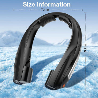 Neck Fan, 6 Speeds Adjustable Portable Personal Fan Rechargeable, Faster Cooling Wearable Fan, Ultra Quiet for Home, Office, Travel, Outdoor