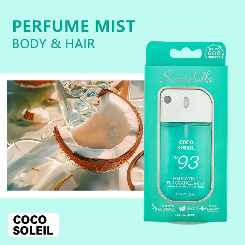 4 Scents Travel-Size Body & Hair Fragrance Mist (1.5 fl oz) - Long-Lasting Fruity & Floral Fragrance for Women, Dates & Gifts