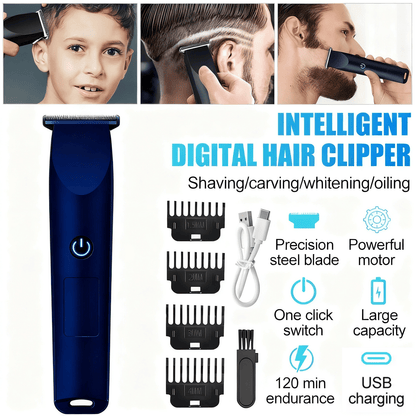 Professional Hair Clippers Trimmer Cutting Beard Cordless Barber Shaving Machine