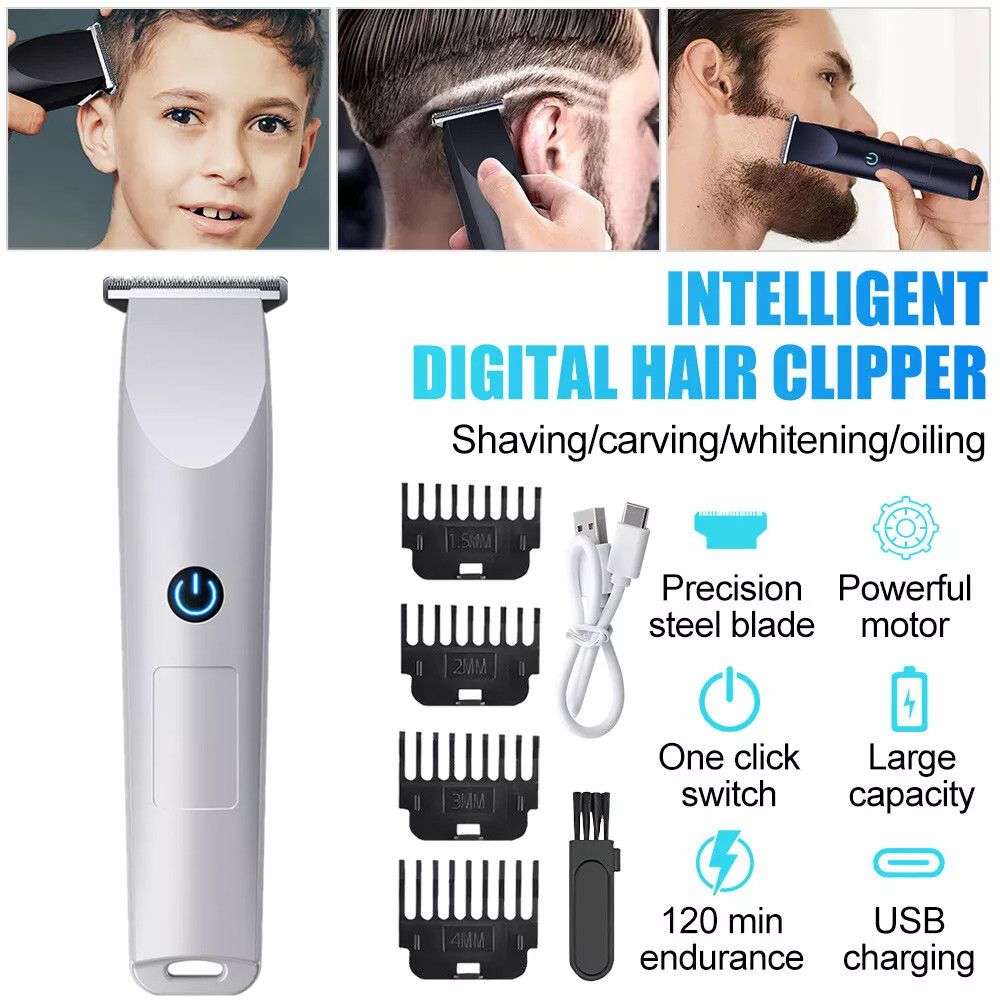 Professional Hair Clippers Trimmer Cutting Beard Cordless Barber Shaving Machine