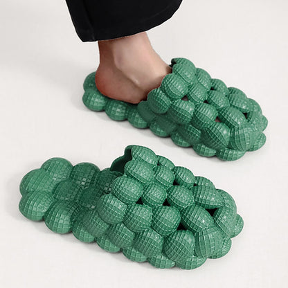 Women's Solid Ultra Cushioned Bubble Slides; Bubble Slippers