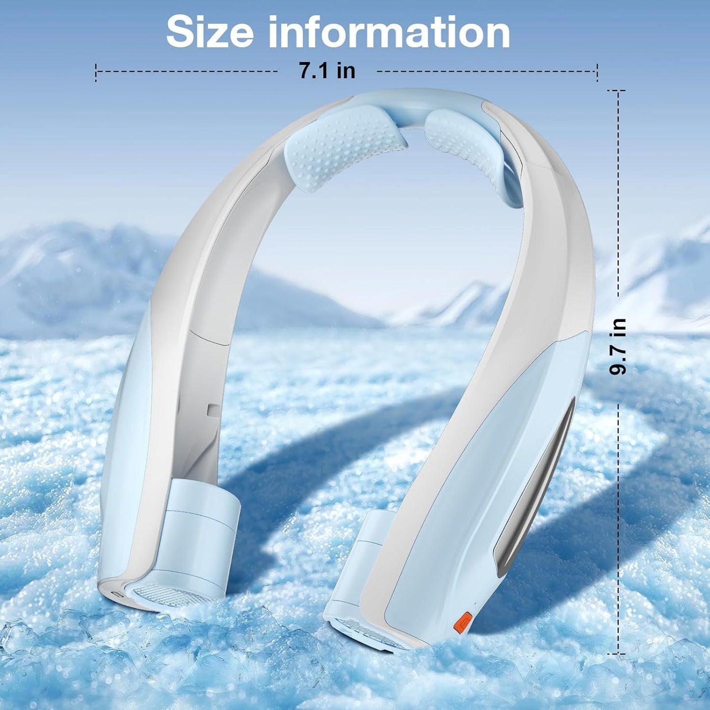 Neck Fan, 6 Speeds Adjustable Portable Personal Fan Rechargeable, Faster Cooling Wearable Fan, Ultra Quiet for Home, Office, Travel, Outdoor
