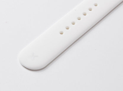 White Silicone Watch Band Made for Apple Watch - Large (42/44/45/49mm)