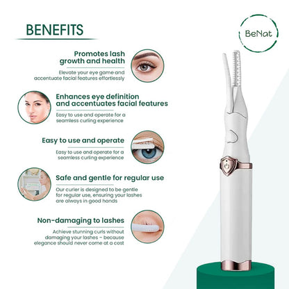 Rejuvenating Electric Eyelash Curler for Stunning, Long-Lasting Lash Volume