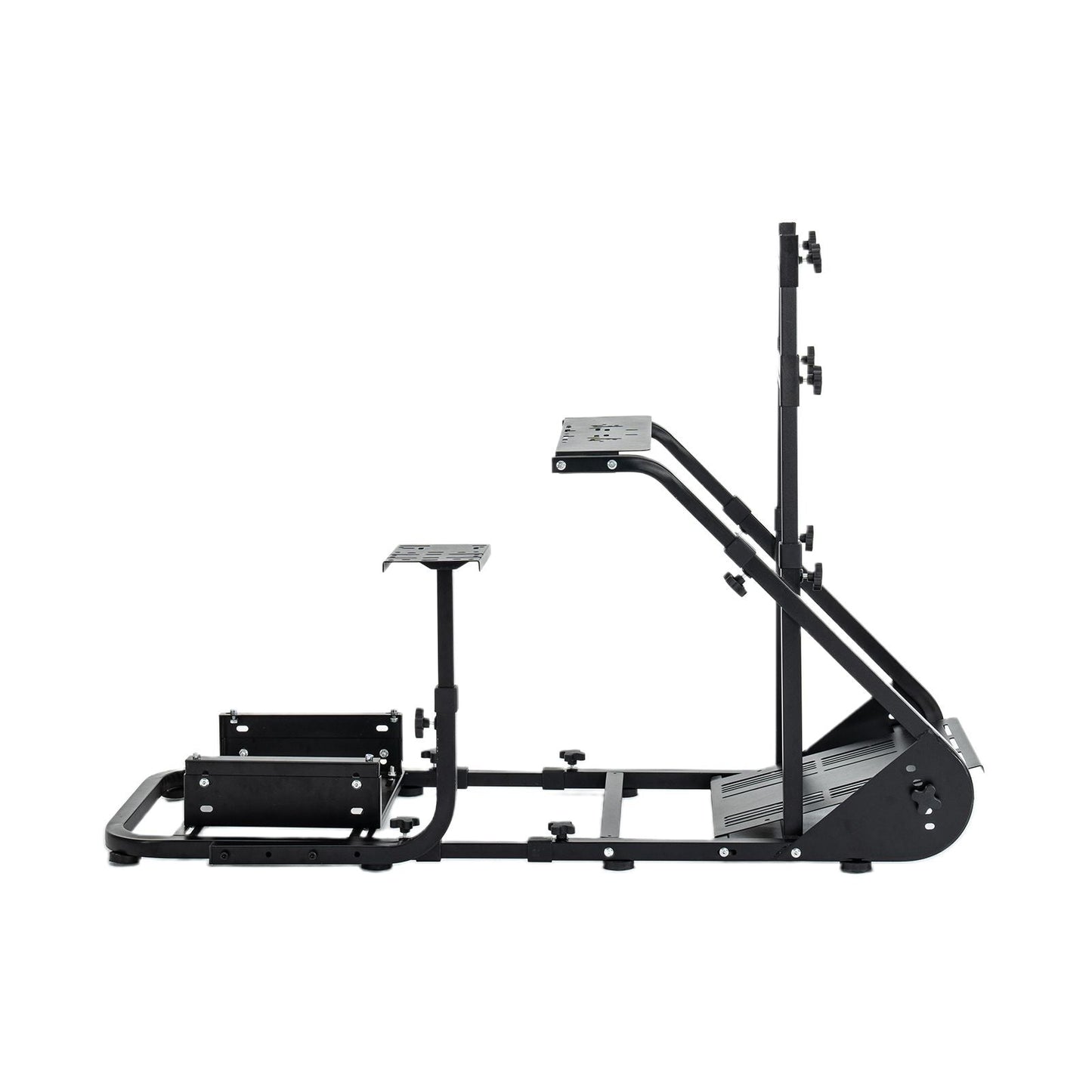 Enhanced and stable racing wheel cockpit, compatible with Fanatec, PXN, Thrustmaster, and Logitech adjustable driving simulators, excluding handbrake, pedals, and monitor -No self pick up