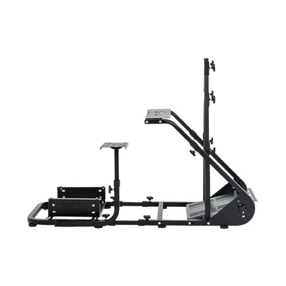 Enhanced and stable racing wheel cockpit, compatible with Fanatec, PXN, Thrustmaster, and Logitech adjustable driving simulators, excluding handbrake, pedals, and monitor -No self pick up