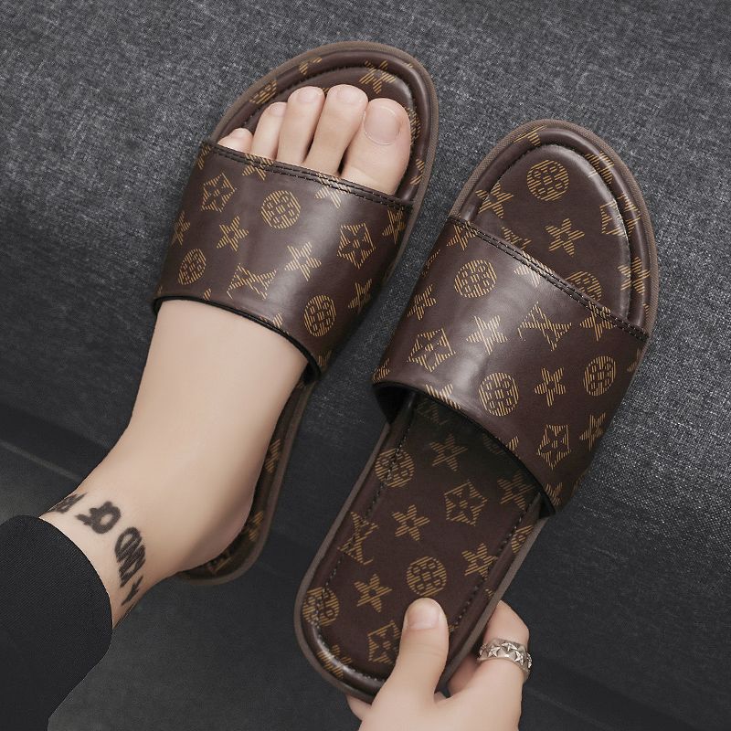 Summer men's new slippers flip-flops trend everything casual men sandals large size slippers