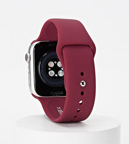 White Silicone Watch Band Made for Apple Watch - Large (42/44/45/49mm)