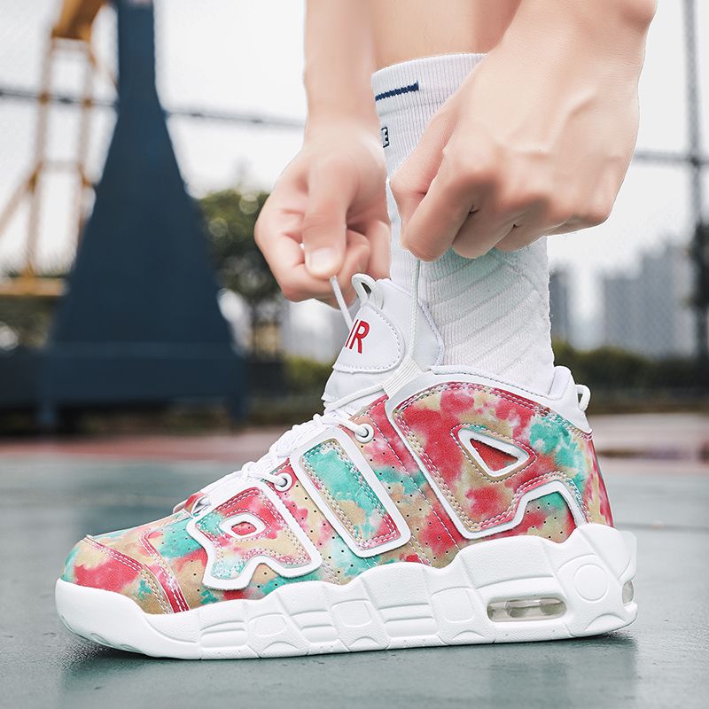 New men's and women's trend fashion personality basketball sneakers fashion match men's sneakers 5 colors