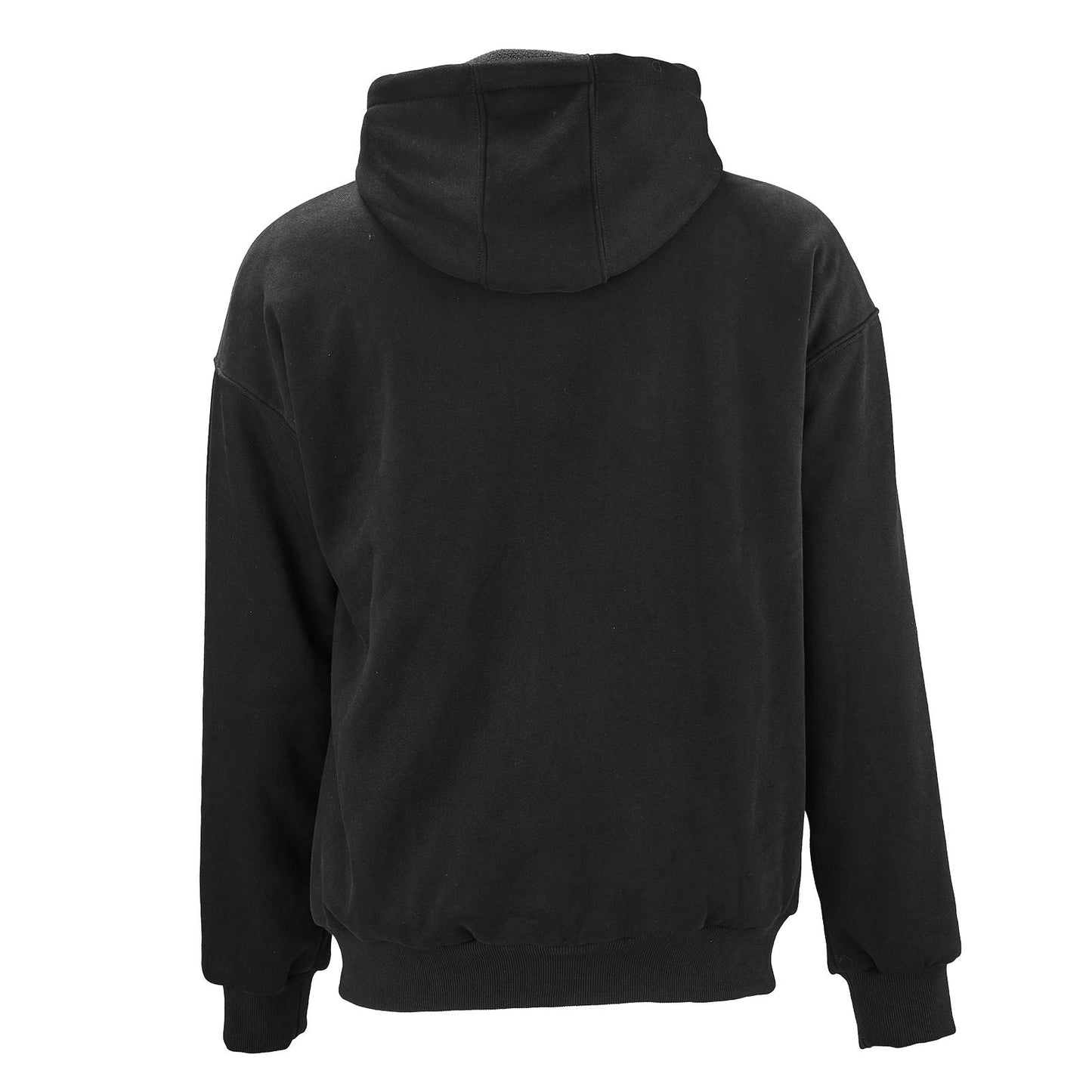 Heated Jacket Hoodie for Men Women, Heated Sweatshirt Unisex Full-Zip with 7.4V 16000mAh Power Bank Pack, 5 Heating Zones, 3 Temp Levels, 4-8H Warmth, for Winter Outdoor Camping, Black, XL Size