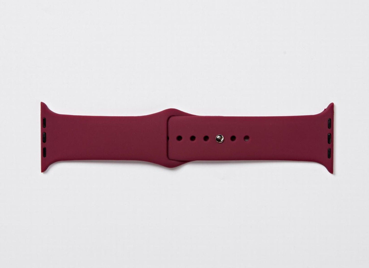 White Silicone Watch Band Made for Apple Watch - Large (42/44/45/49mm)