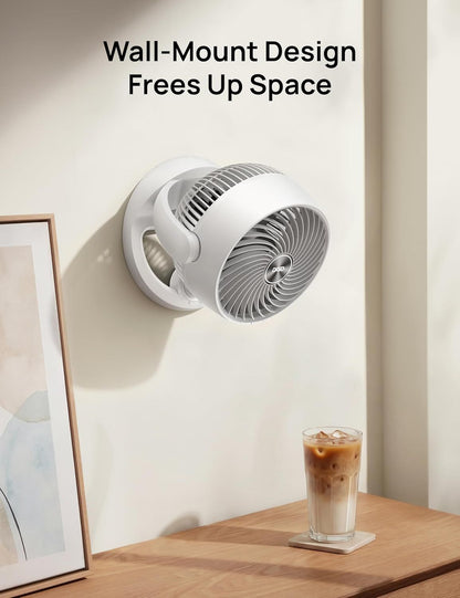 Fan for Bedroom, 12 Inches, 70ft Powerful Airflow, 25db Quiet Table Air Circulator Fans for Whole Room, 120° Adjustable Tilt, 3 Speeds, Desktop Fan for Home, Office, Kitchen