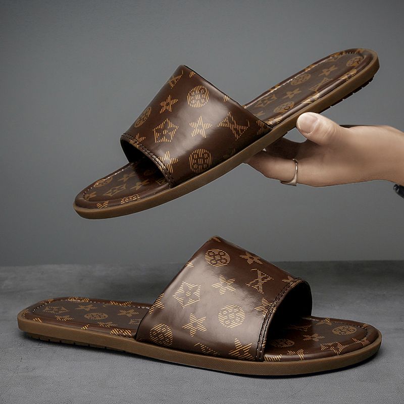 Summer men's new slippers flip-flops trend everything casual men sandals large size slippers