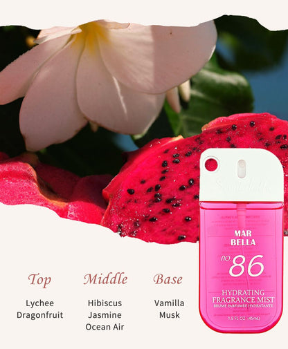 4 Scents Travel-Size Body & Hair Fragrance Mist (1.5 fl oz) - Long-Lasting Fruity & Floral Fragrance for Women, Dates & Gifts
