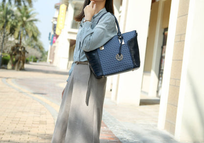 MKF Collection Shonda 3PC Tote with Cosmetic Pouch & Wristlet by Mia k