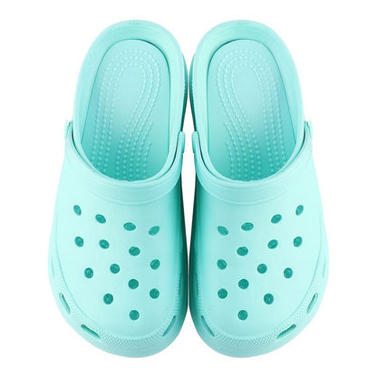 Beach summer thick soled hole shoes Baotou sandals Women's outdoor slope heel with accessories Garden shoes wholesale