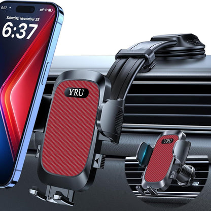 2026 Ultimate Car Phone Holder Mount Bendable & Adjustable Aluminum Arm Cell Phone Holder for Car Dashboard Windshield Phone Stand for iPhone 17 16 15 14 Pro Max Samsung Pickup Truck