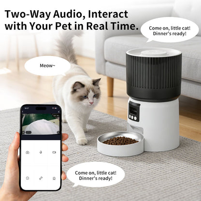 Intelligent fully automatic pet feeder, timed and quantified feeding, remote control is more worry free