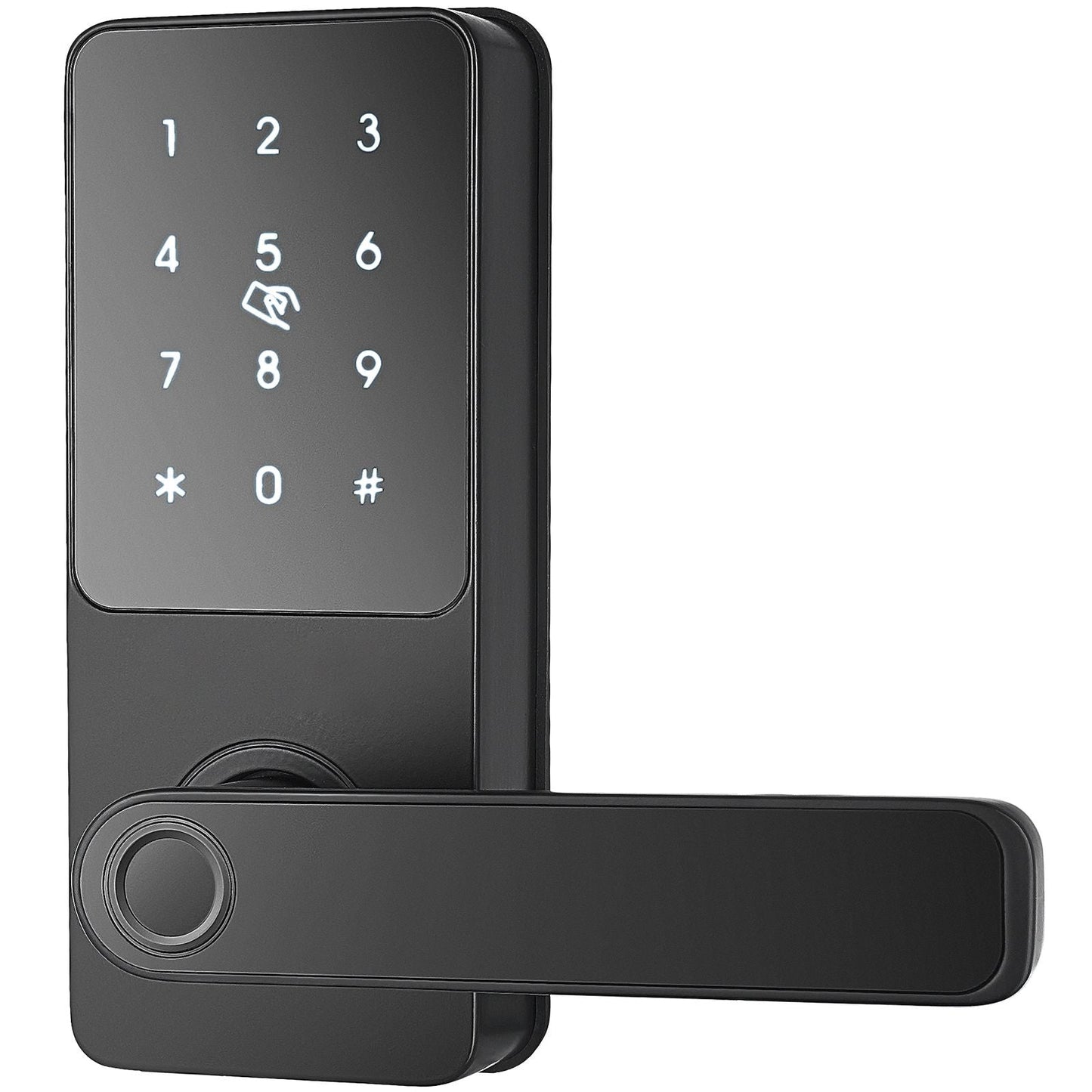 Smart Lock, 5-in-1 Smart Door Knob, Fingerprint Deadbolt with App Control, Bluetooth Smart Lock, Keyless Entry Door Lock with Handle, Biometric Door Lock, Keypad Digital Door Lock for Front Door
