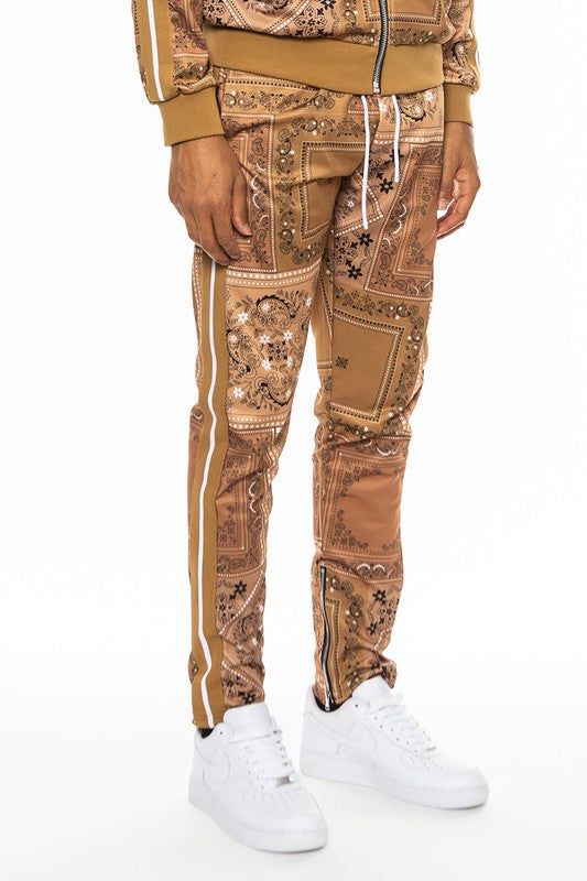 Weiv Paisley Bandana Print Track Pants
