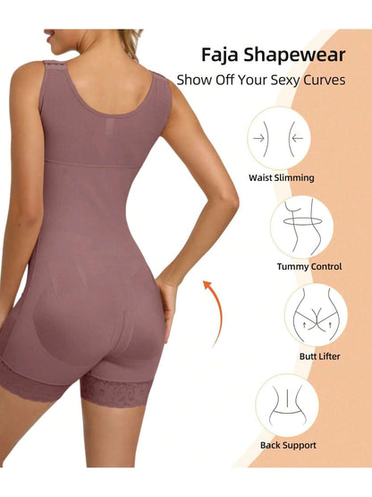 Fasjrixa Fajas Colombianas Shapewear for Women Tummy Control Post Surgery Full Body Shaper Butt Lifter with Zipper Crotch,corset tops for women,fajas colombianas moldeadoras