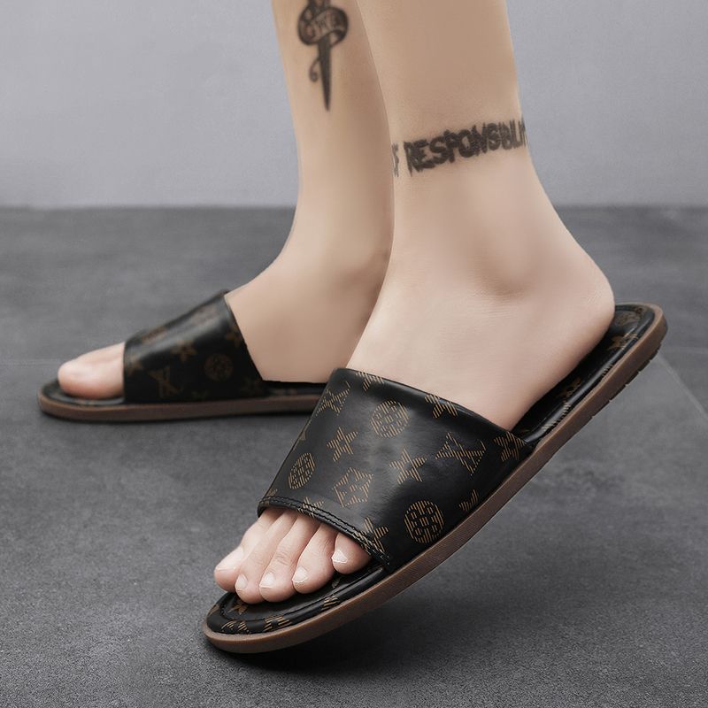 Summer men's new slippers flip-flops trend everything casual men sandals large size slippers