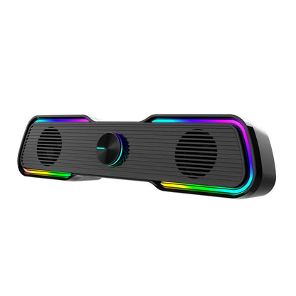 AULA N-169B Computer Speakers PC Sound Box HIFI Stereo Microphone USB LED Light For Desktop Computer/Speaker