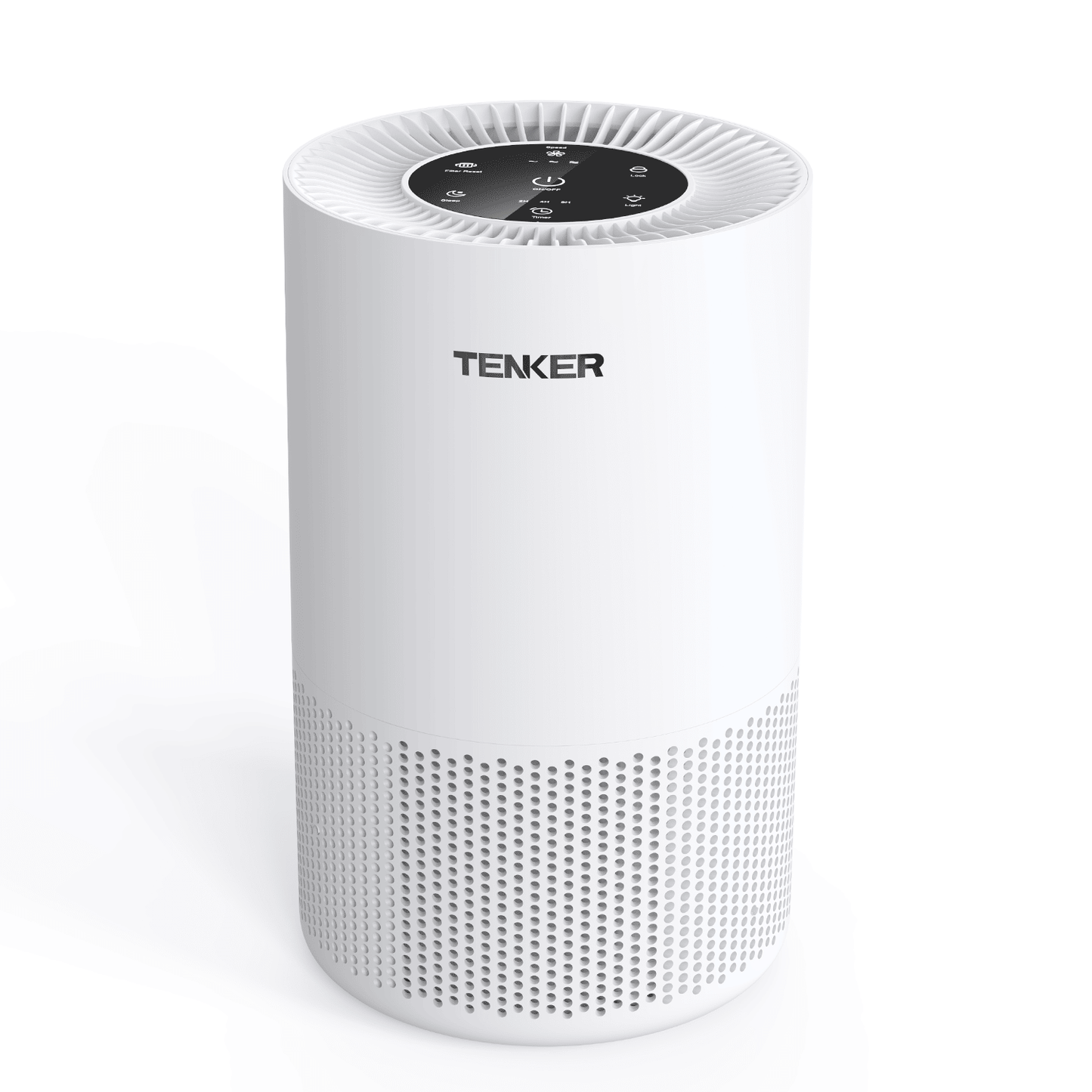 TENKER AP-6980 Air Purifier White US 1300ft² Large Rooms H13 Heap 3-Stage Filtration 3 Speeds 3 Timer w/Light Air Cleaner Machine