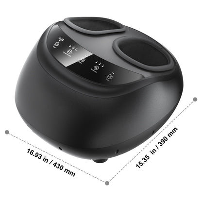 Foot Massager Machine with Heat, Deep-Kneading, Compression, and Shiatsu for Plantar Fasciitis, Neuropathy, Gifts for Men, Women - Fits up to Men Size 12