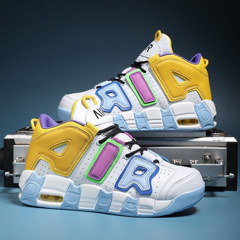 New men's and women's trend fashion personality basketball sneakers fashion match men's sneakers 5 colors