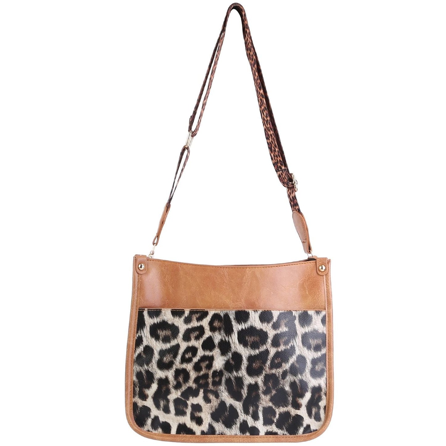 Women Fashion Leather Crossbody Bag Shoulder Bag Casual Handbag with Flexible Wearing Styles Adjustable Guitar Strap
