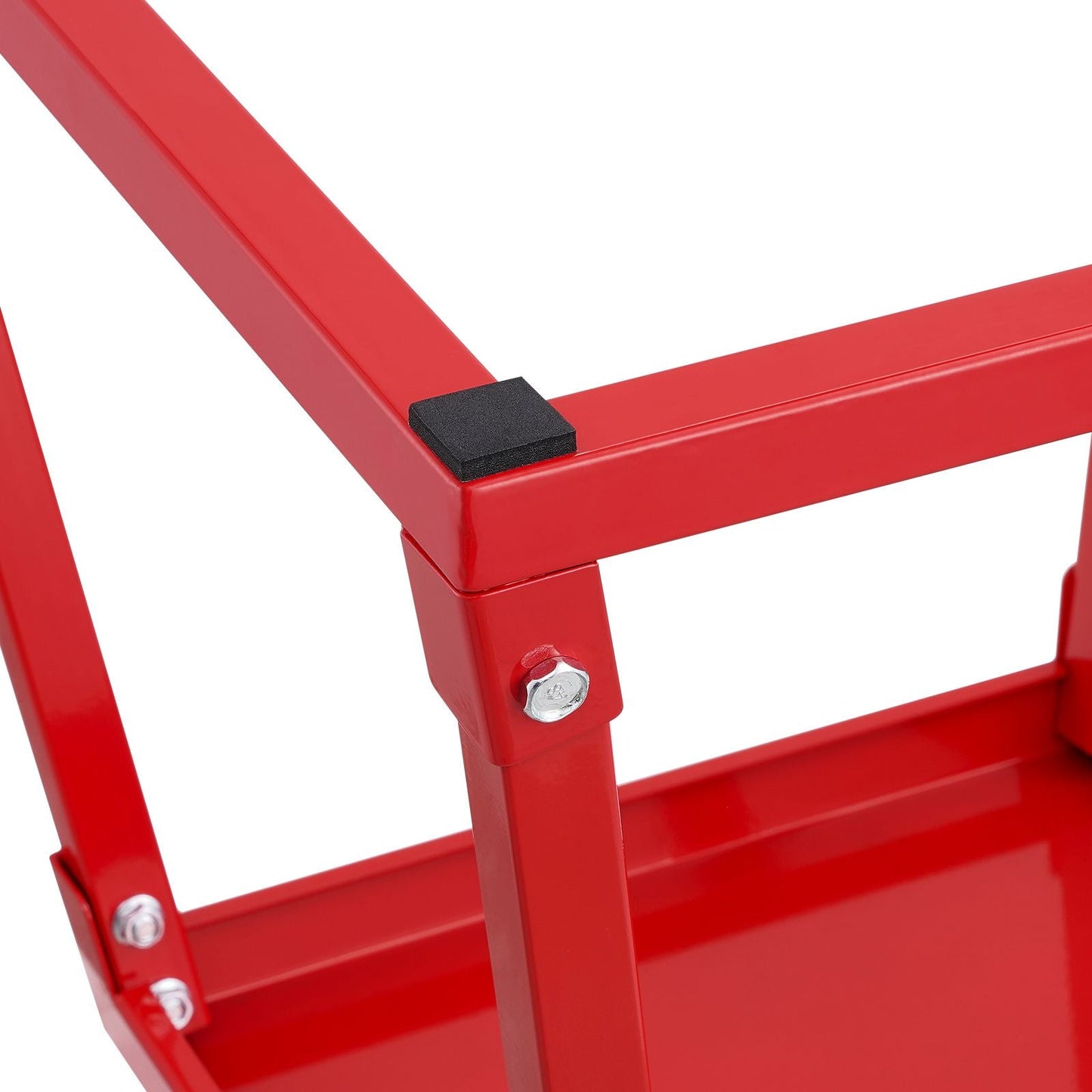 Plyometric Jump Box, 12 Inch Plyo Box, Steel Plyometric Platform and Jumping Agility Box, Anti-Slip Fitness Exercise Step Up Box for Home Gym Training, Conditioning Strength Training, Red