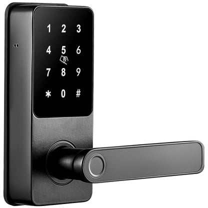 Smart Lock, 5-in-1 Smart Door Knob, Fingerprint Deadbolt with App Control, Bluetooth Smart Lock, Keyless Entry Door Lock with Handle, Biometric Door Lock, Keypad Digital Door Lock for Front Door