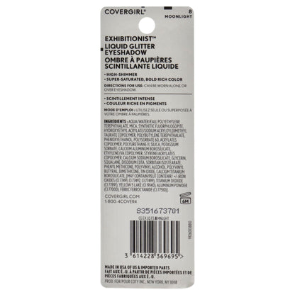 Exhibitionist Liquid Glitter Eyeshadow - 8 Moonlight by CoverGirl for Women - 0.13 oz Eye Shadow