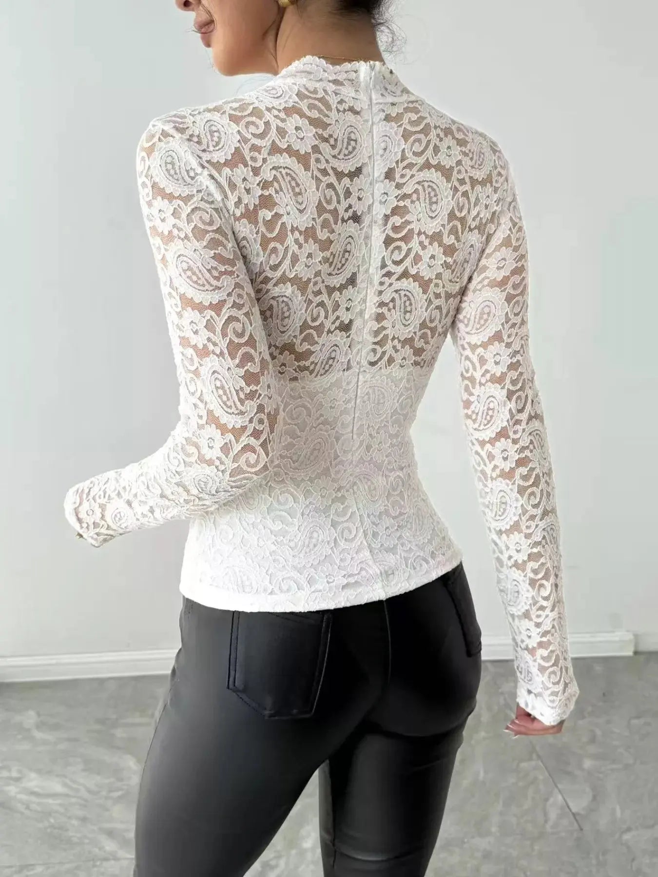 Lace Long Sleeve Top