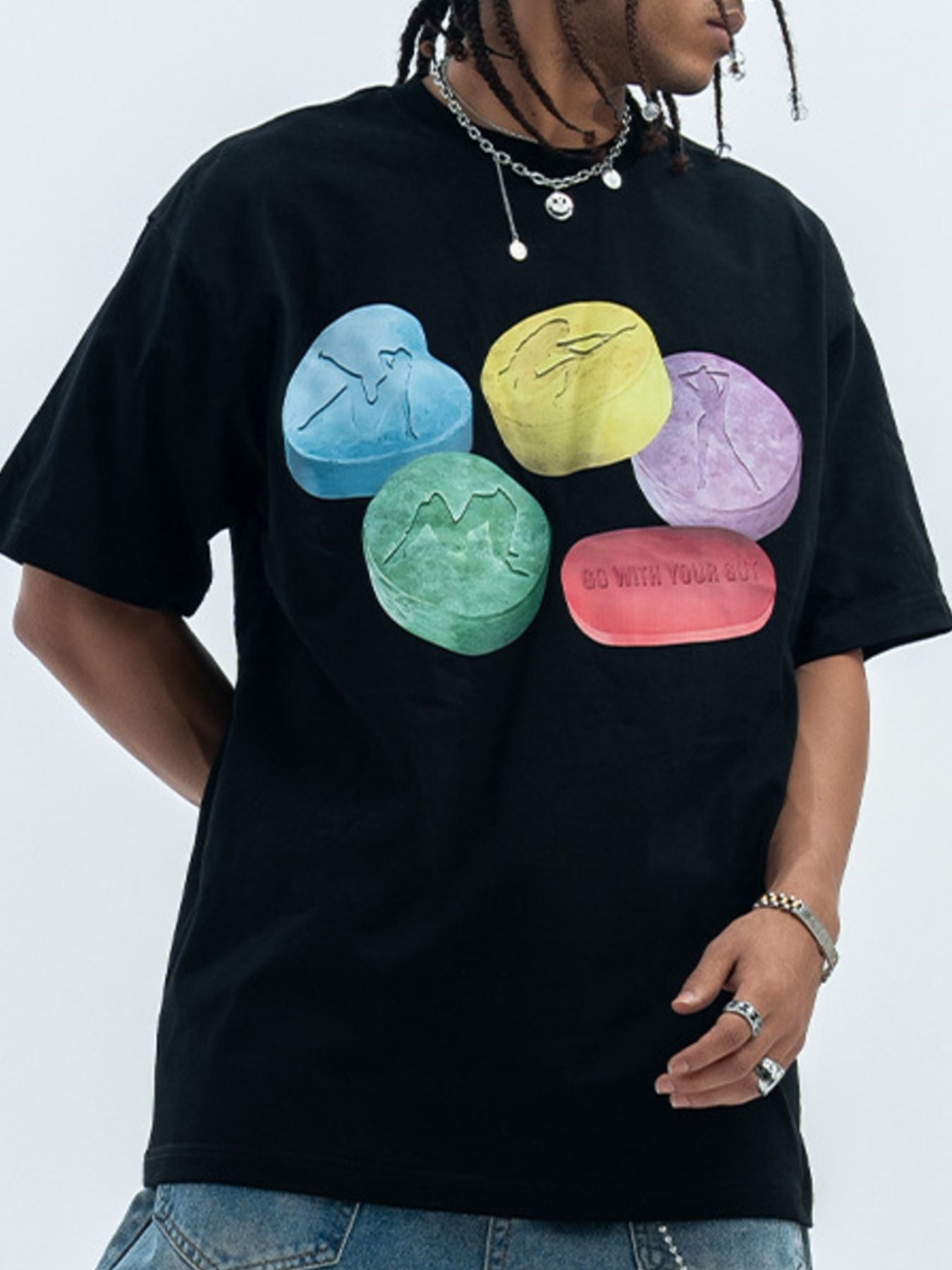 Men's Graphic Round Neck T-Shirt
