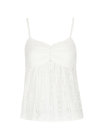 Textured Sweetheart Neck Cami