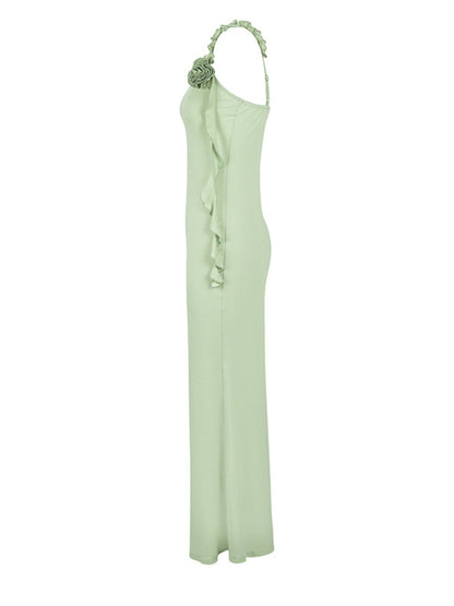 Floral Bodycon Mermaid Maxi Dress