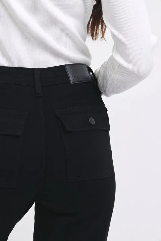 Judy Blue Full Size High Waist Cargo Cuffed Jogger Plus Size
