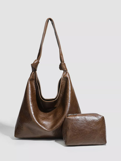 Vintage Style Leather Shoulder Bag