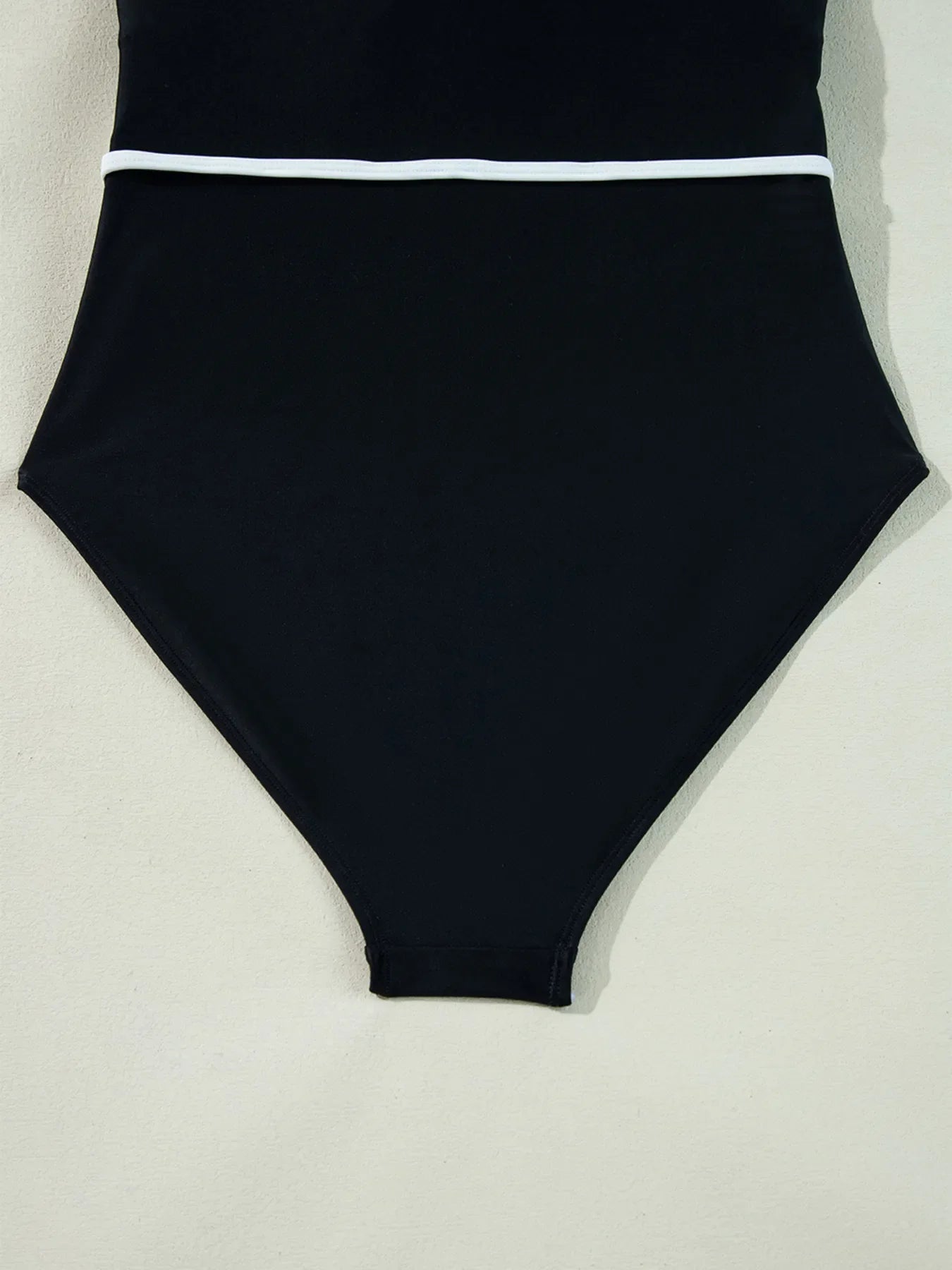 Ruffle Trim V-Neck One-Piece Swimsuit
